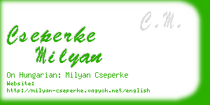 cseperke milyan business card